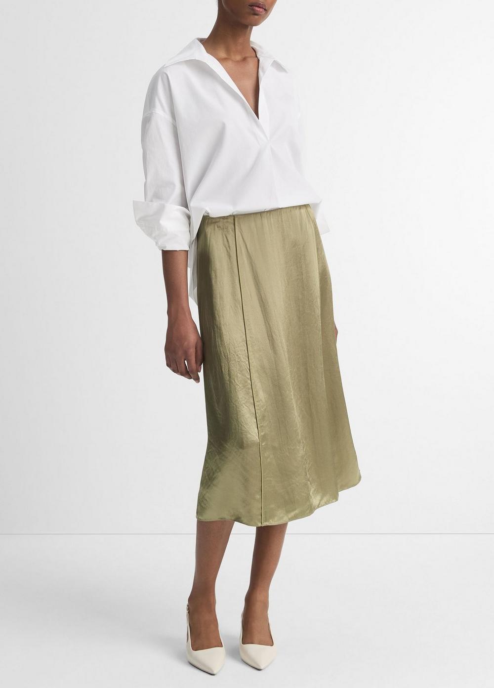 Womens Zip Straight Skirt, Earthly, Size 8 Vince Product Image