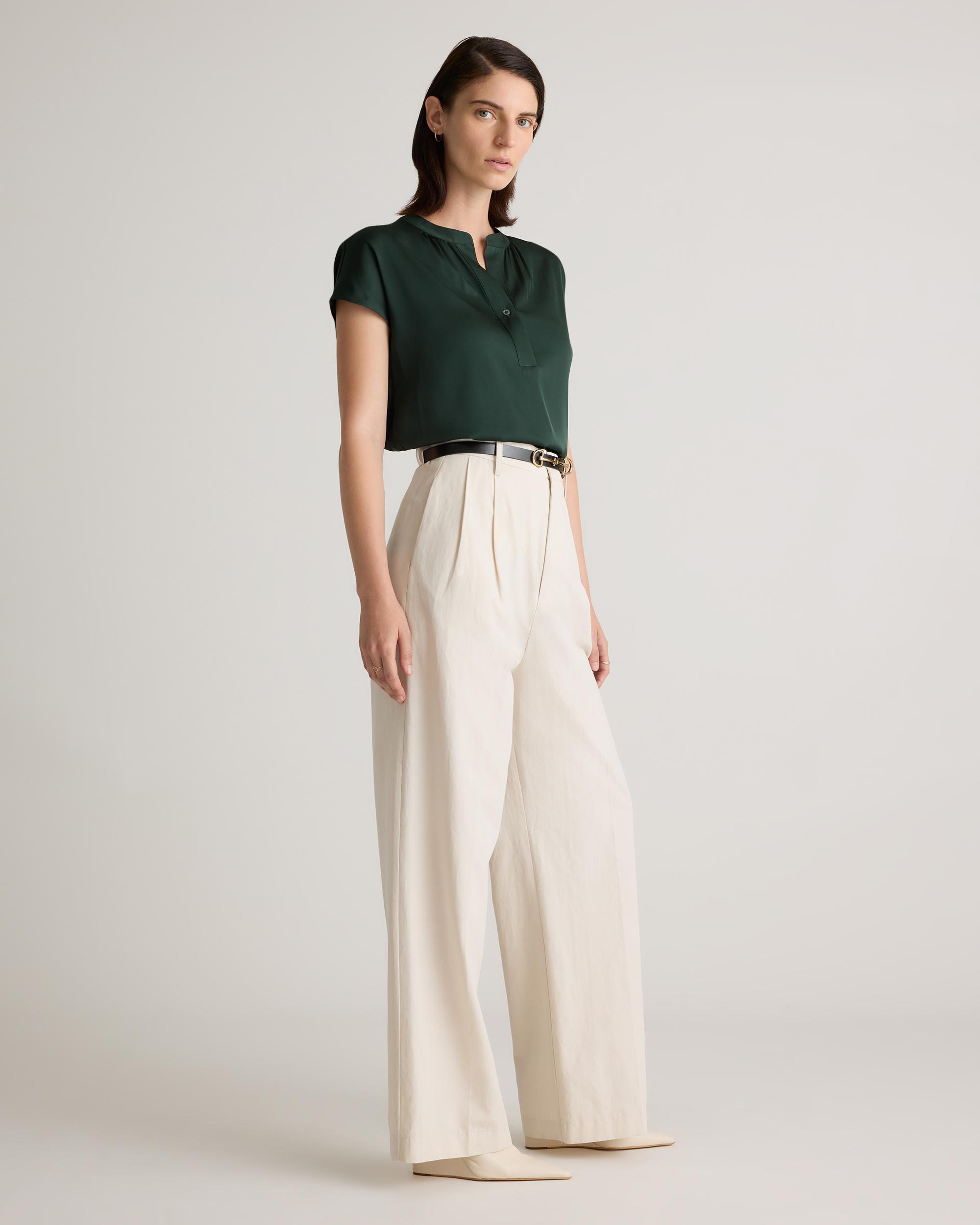 Quince | Women's Washable Stretch Silk Dolman Sleeve Blouse Mulberry Silk Product Image