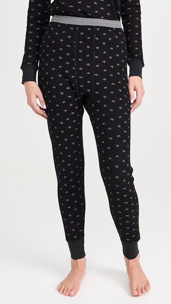 THE GREAT. The Waffle Long John Sweatpants | Shopbop Product Image