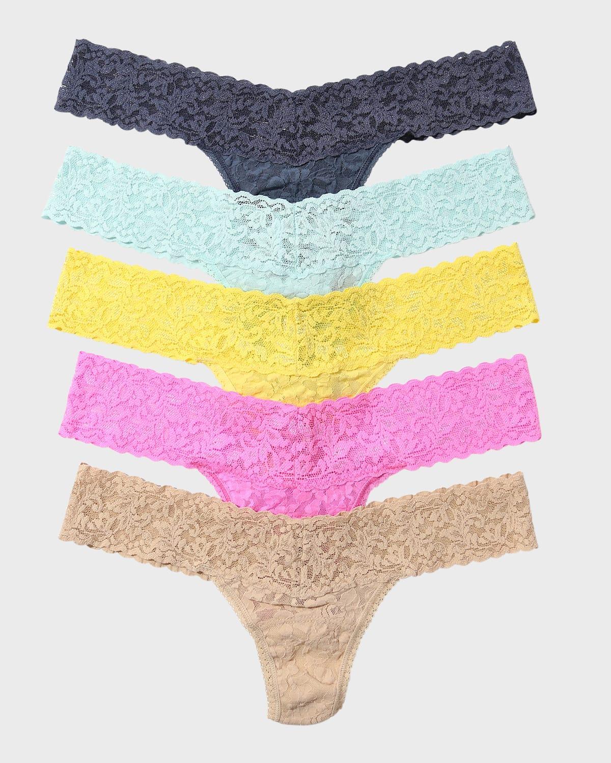 Hanky Panky 5 Low Rise Thongs Multi One Size Product Image