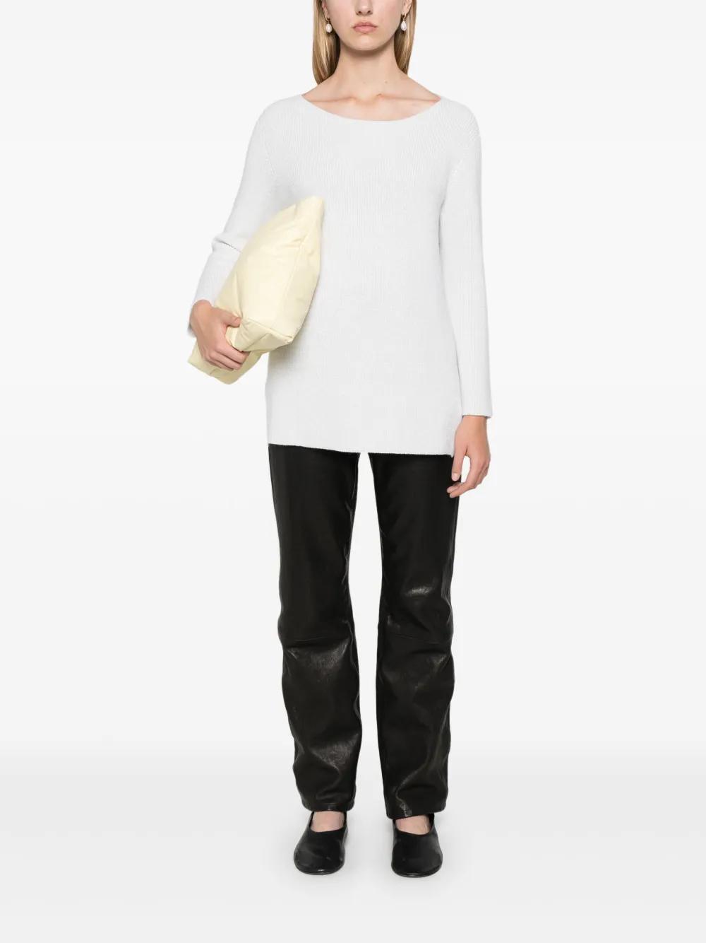 FABIANA FILIPPI Lurex-detail Sweater In White Product Image