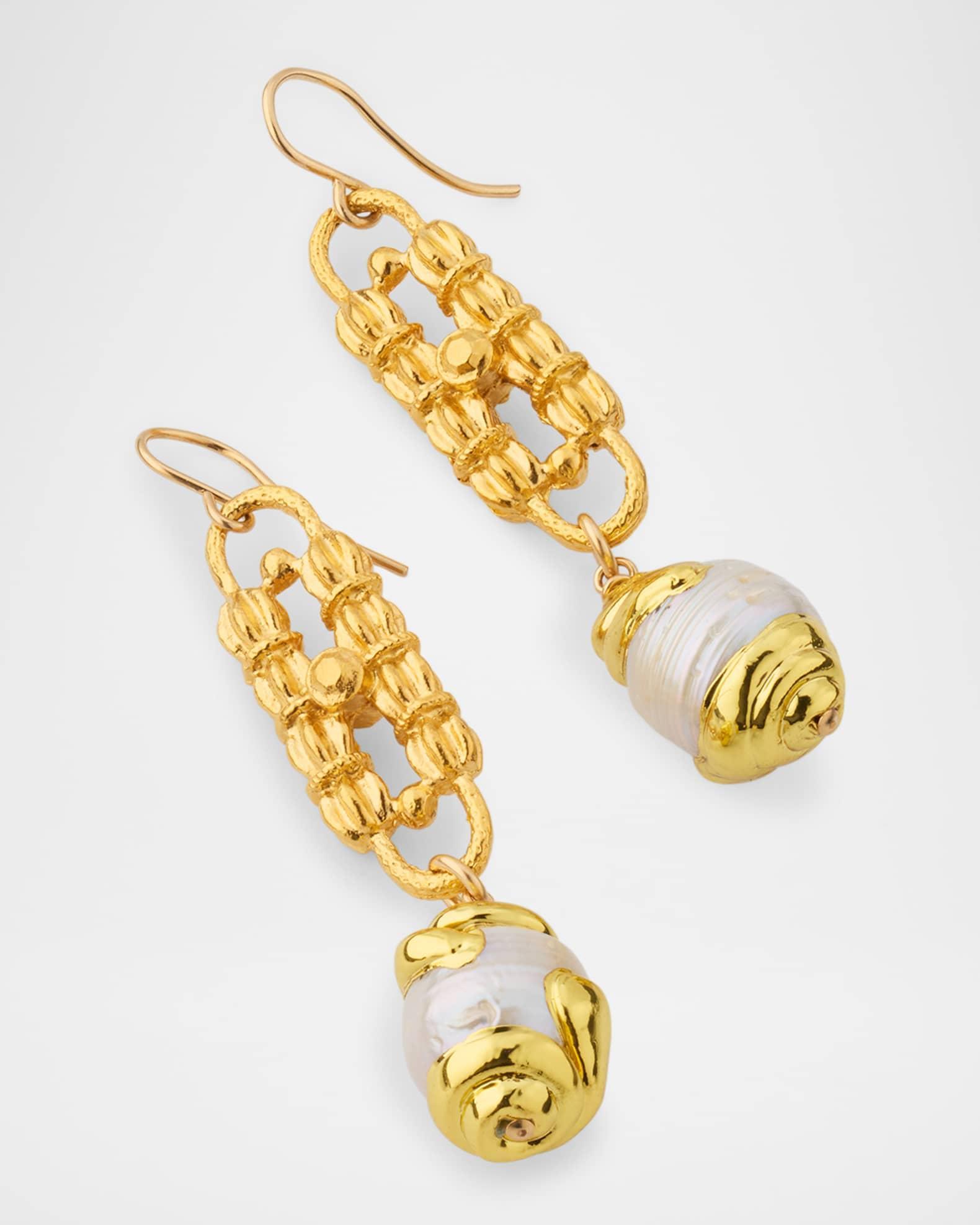Link Freshwater Pearl Drop Earrings Product Image