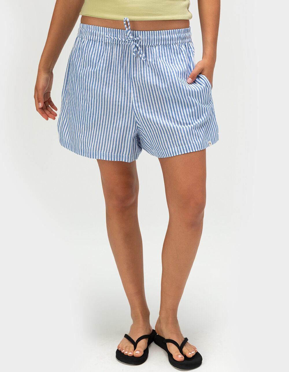 RIP CURL Womens Pull On Shorts - BLUE/WHT Product Image