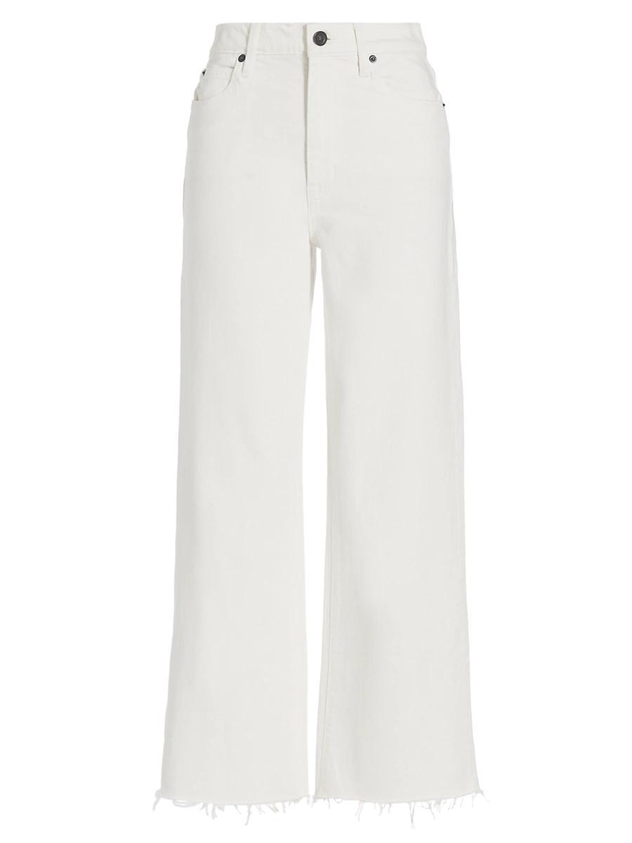 Grace Straight Raw Hem Jeans Product Image