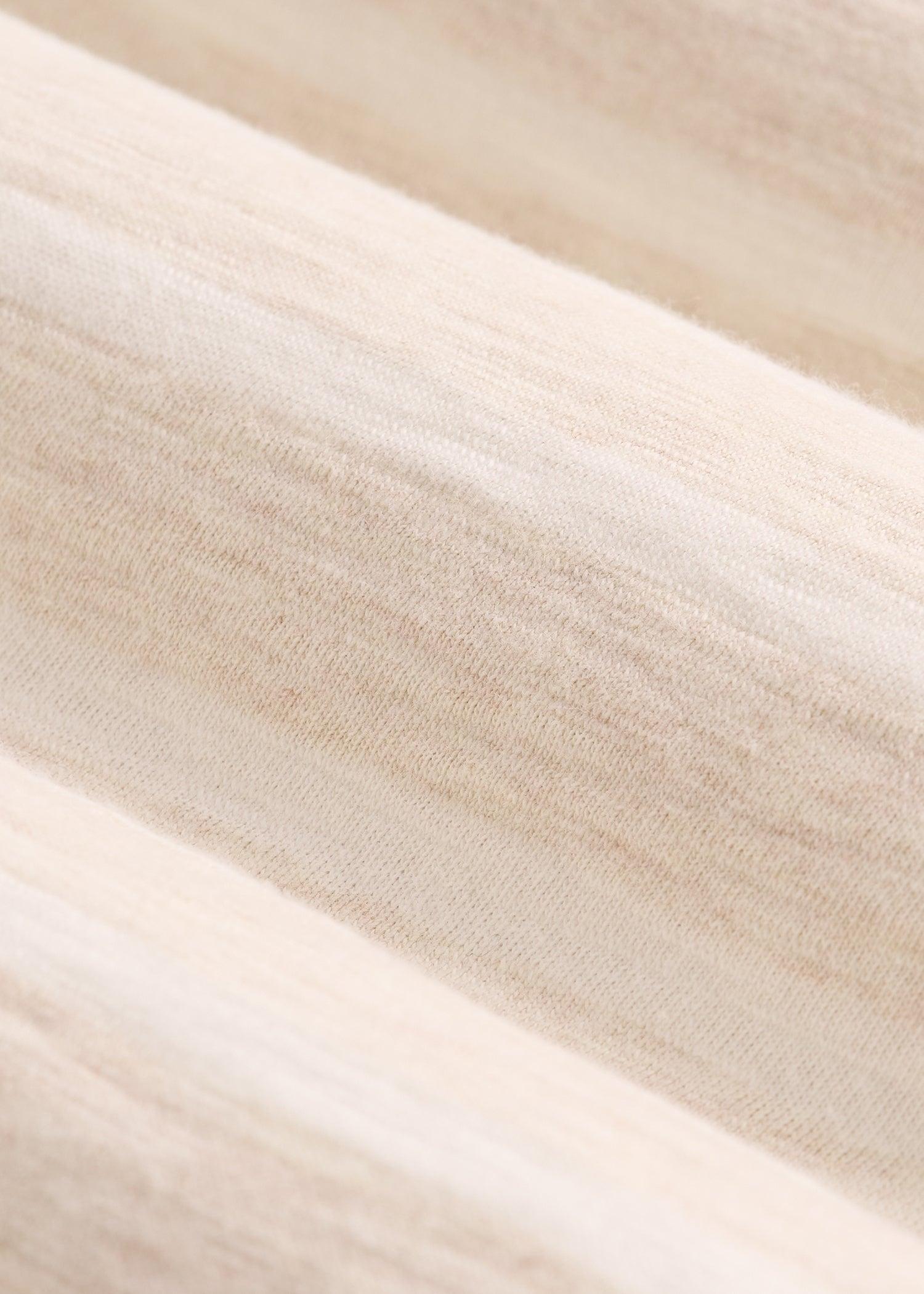 REGULAR-FIT Striped Tee for Tall Men in Heathered Oatmeal and White Stripe Product Image