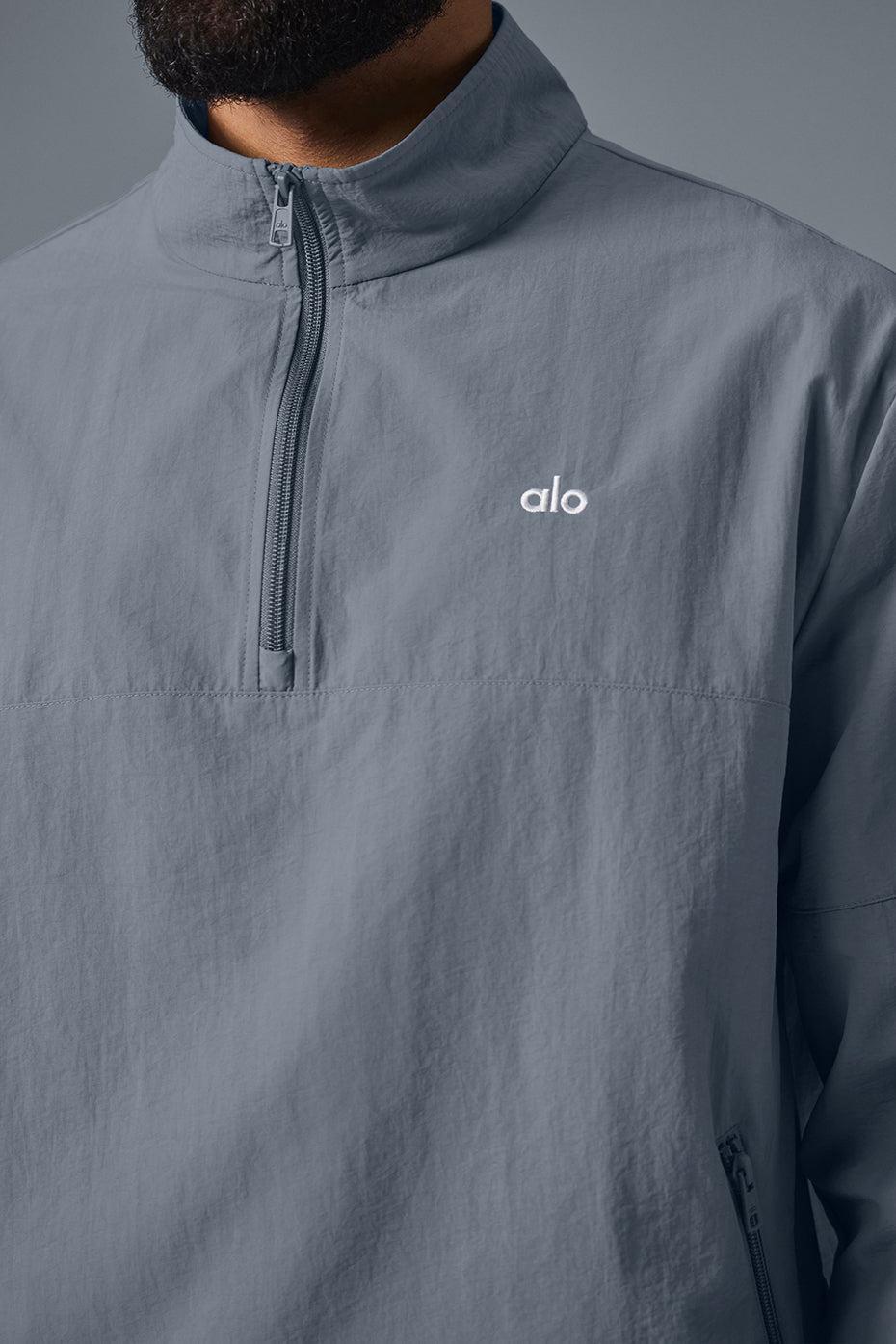 Lightweight Takeaway Track Pullover - Steel Grey Male Product Image