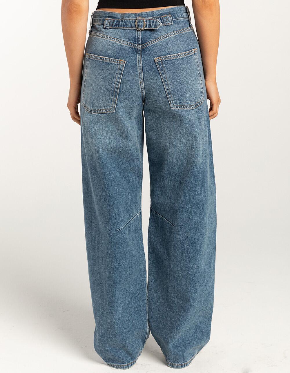BDG Urban Outfitters Dual Rise Loose Fit Logan Buckle Womens Boyfriend Jeans - VINTAGE Product Image