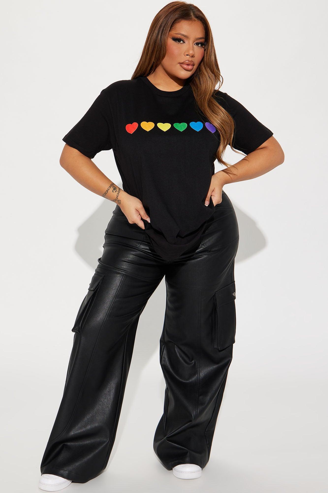 Full Heart Pride Tee - Black Product Image