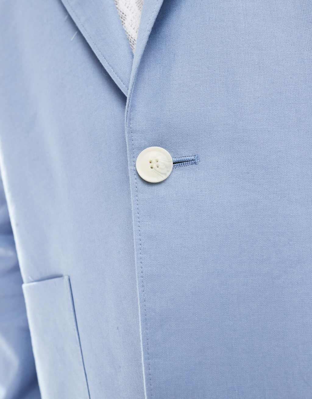 ASOS DESIGN slouchy oversized blazer in pale blue linen mix Product Image