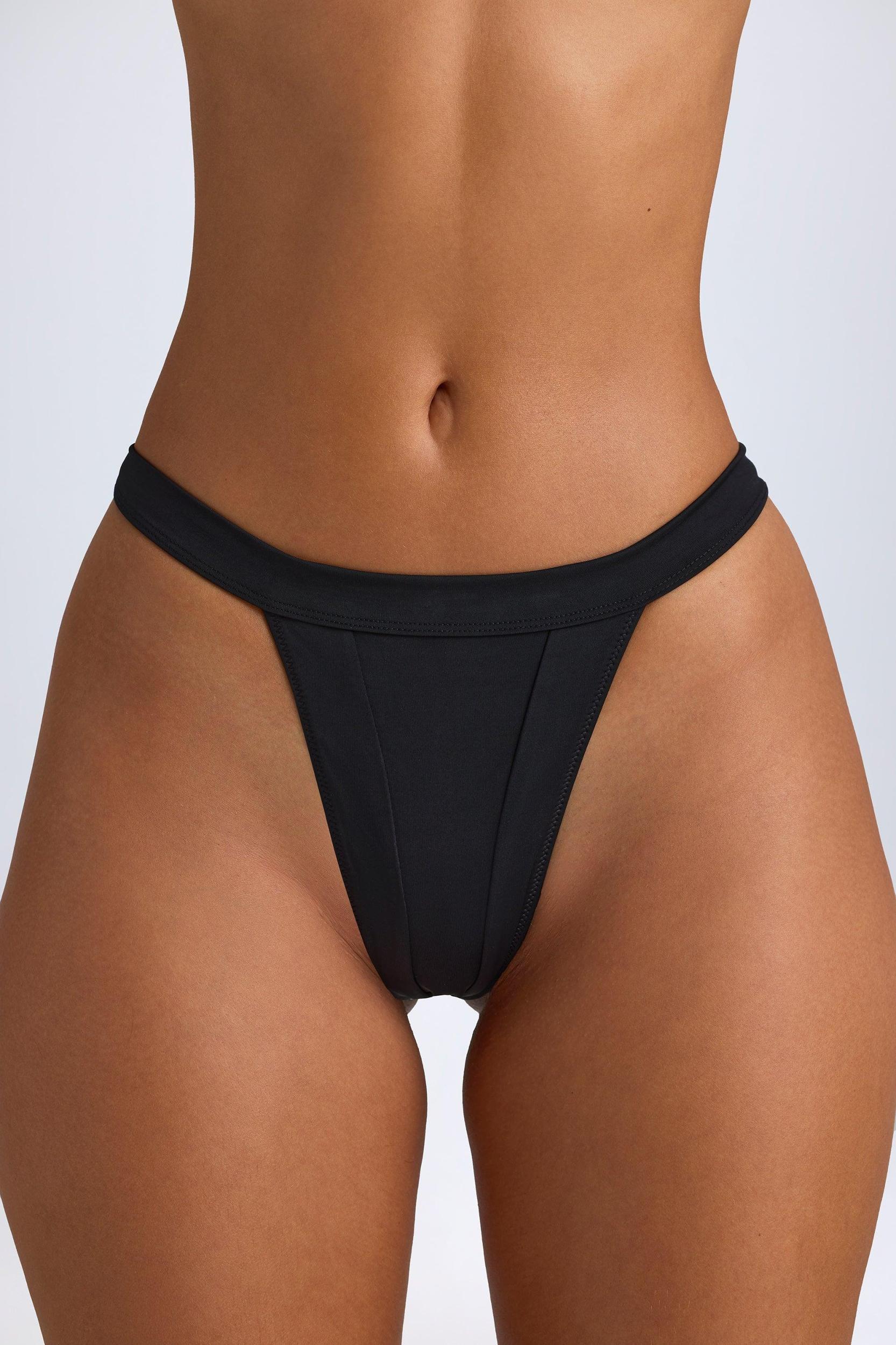 Cheeky Bikini Bottoms in Black Product Image