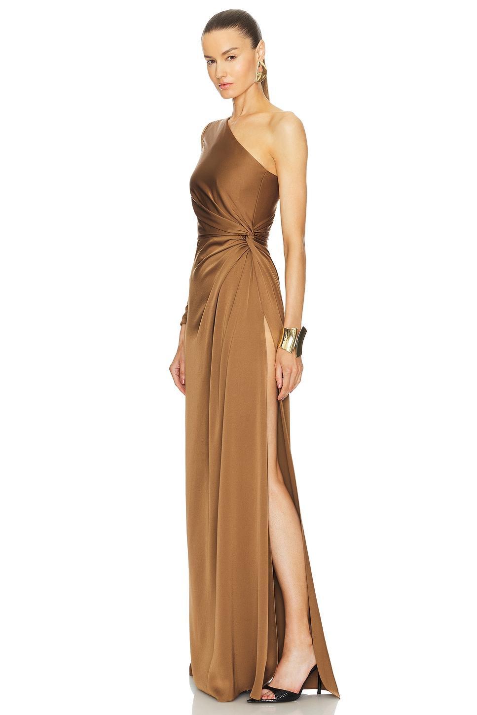 One Sleeve Twist Gown Alex Perry Product Image
