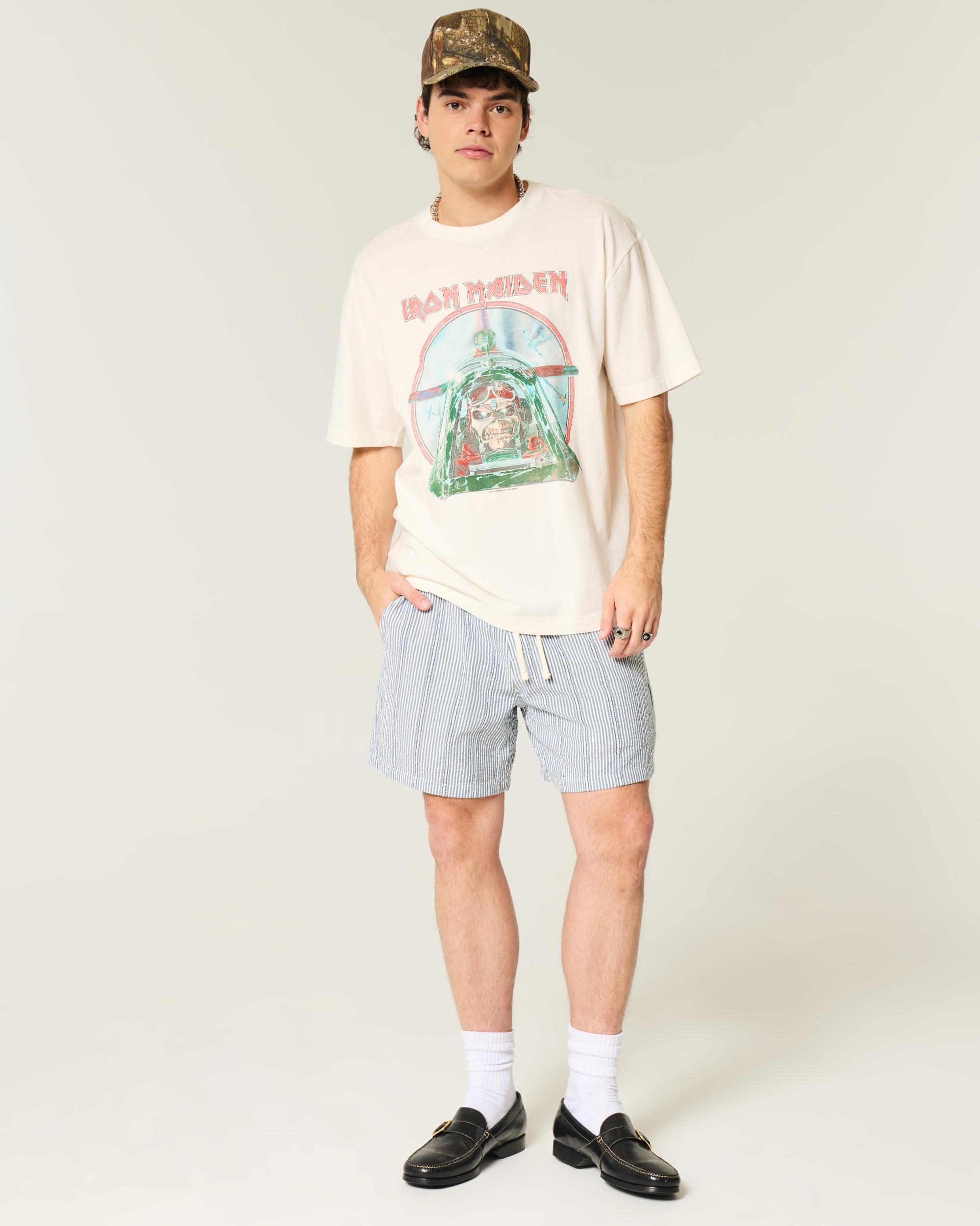 Boxy Iron Maiden Graphic Tee Product Image
