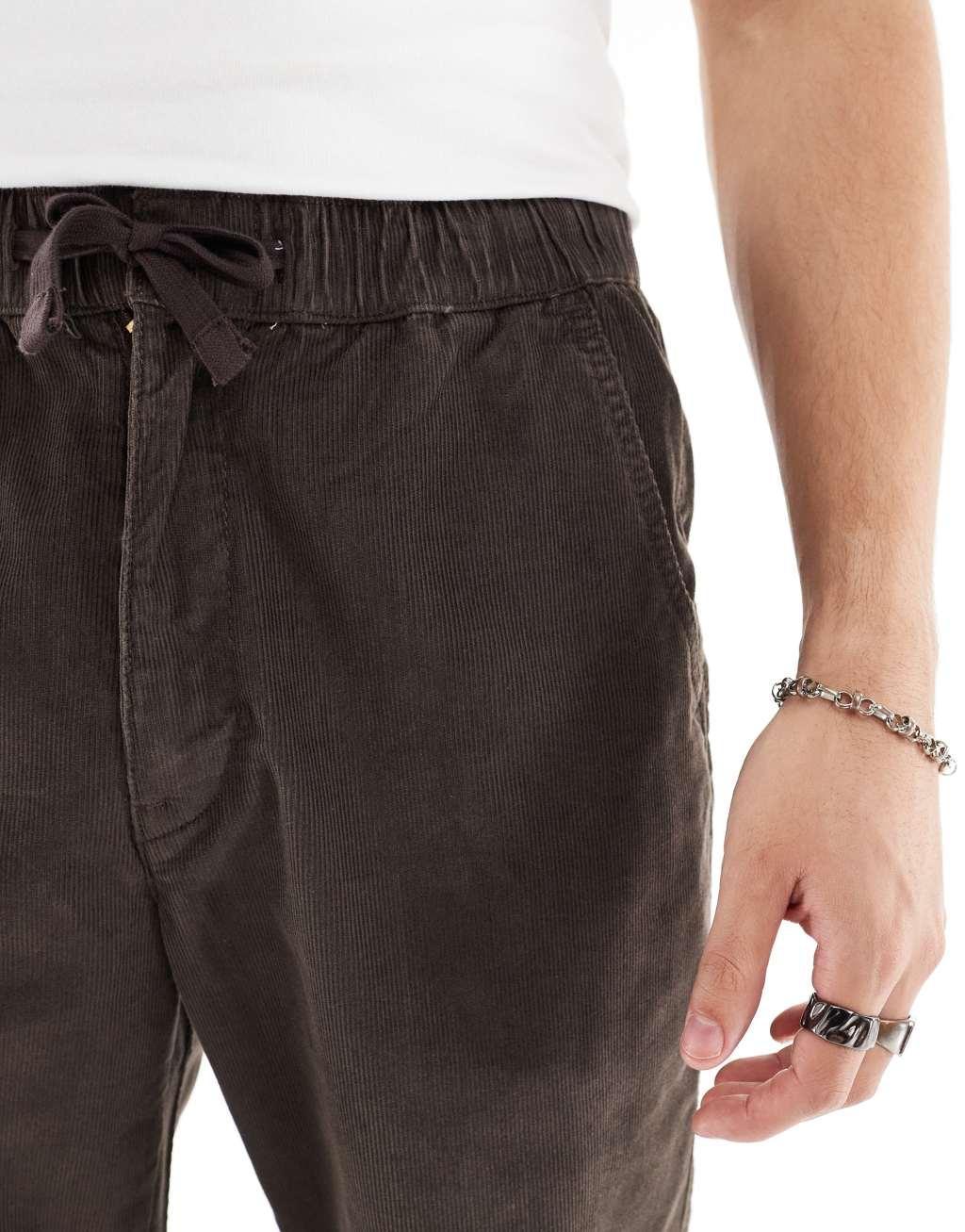 Levi's XX easy drawstring loose corduroy chinos in brown Product Image