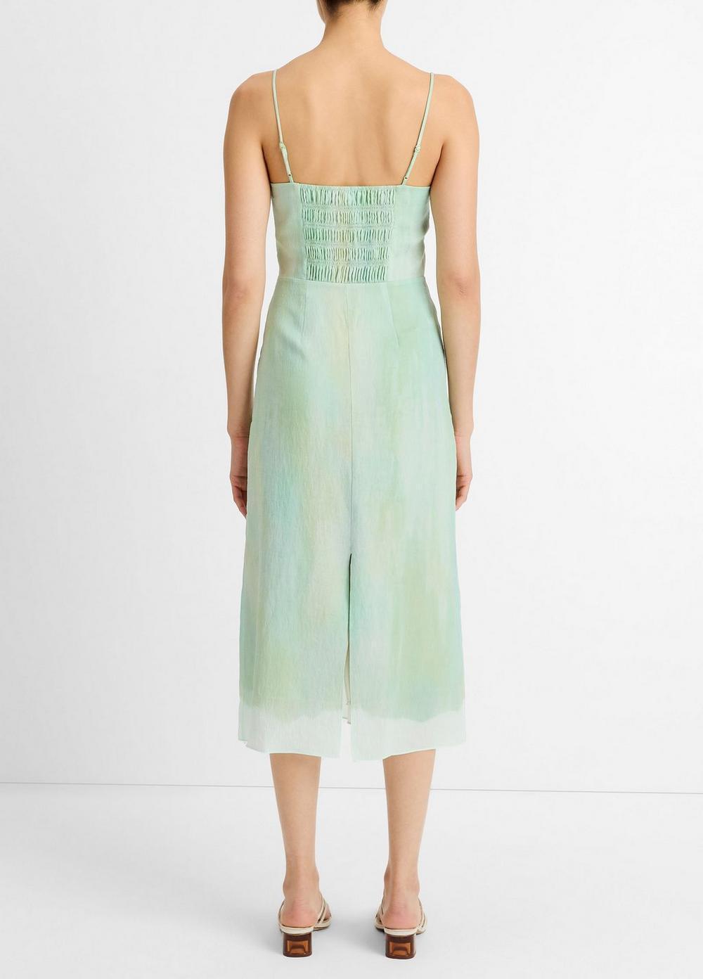 Womens Painted Pastel Dress, Washed Jade, Size M Vince Product Image