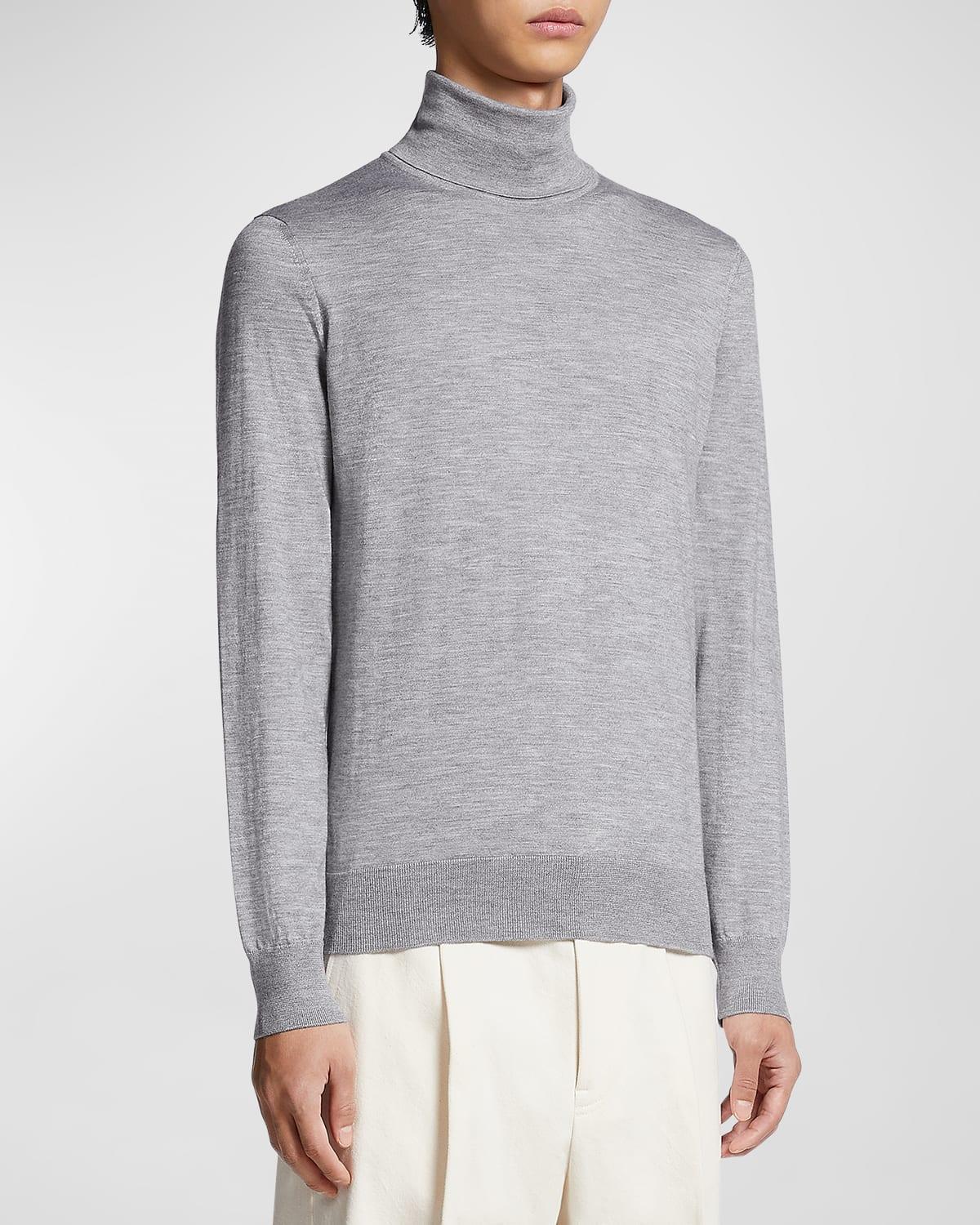 Mens Cashmere-Silk Casheta Light Turtleneck Sweater Product Image