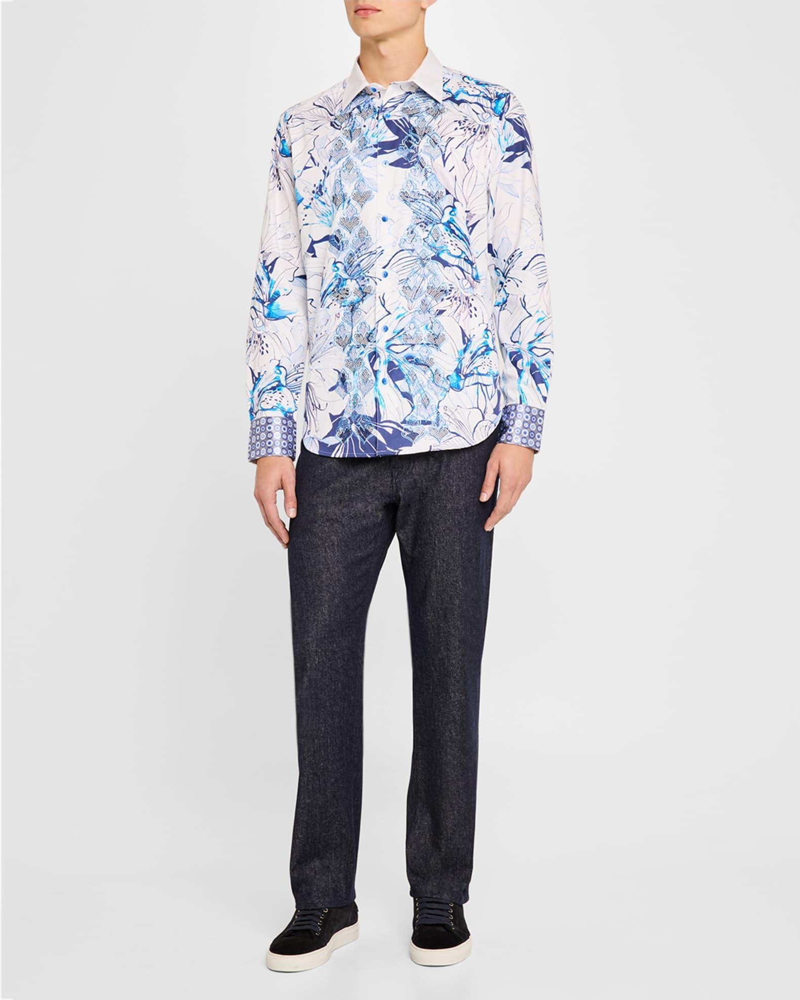Mens Limited Edition Floral Sport Shirt Product Image