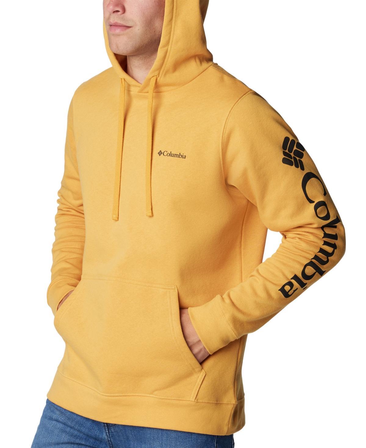 Mens Columbia Trek Fleece Hoodie Blue Product Image