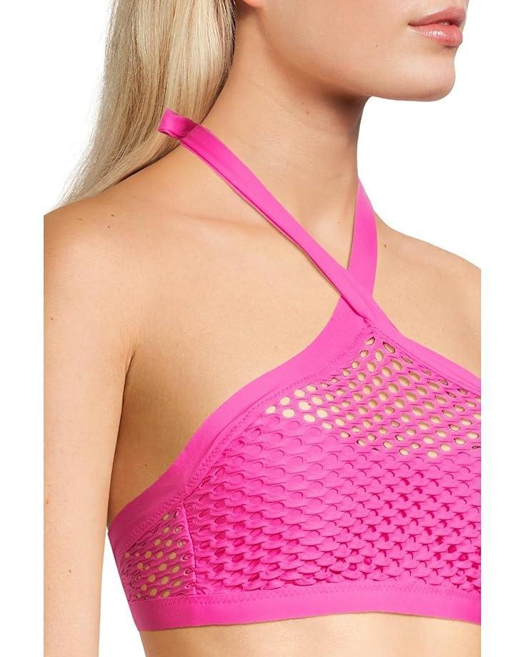 Women's BECCA Castaway Kaia Textured High Neck Top Product Image