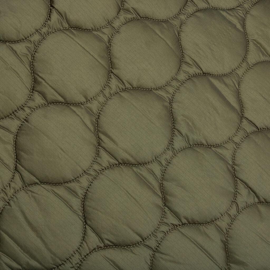 Wool Herringbone Quilted Vest - Khaki Male Product Image