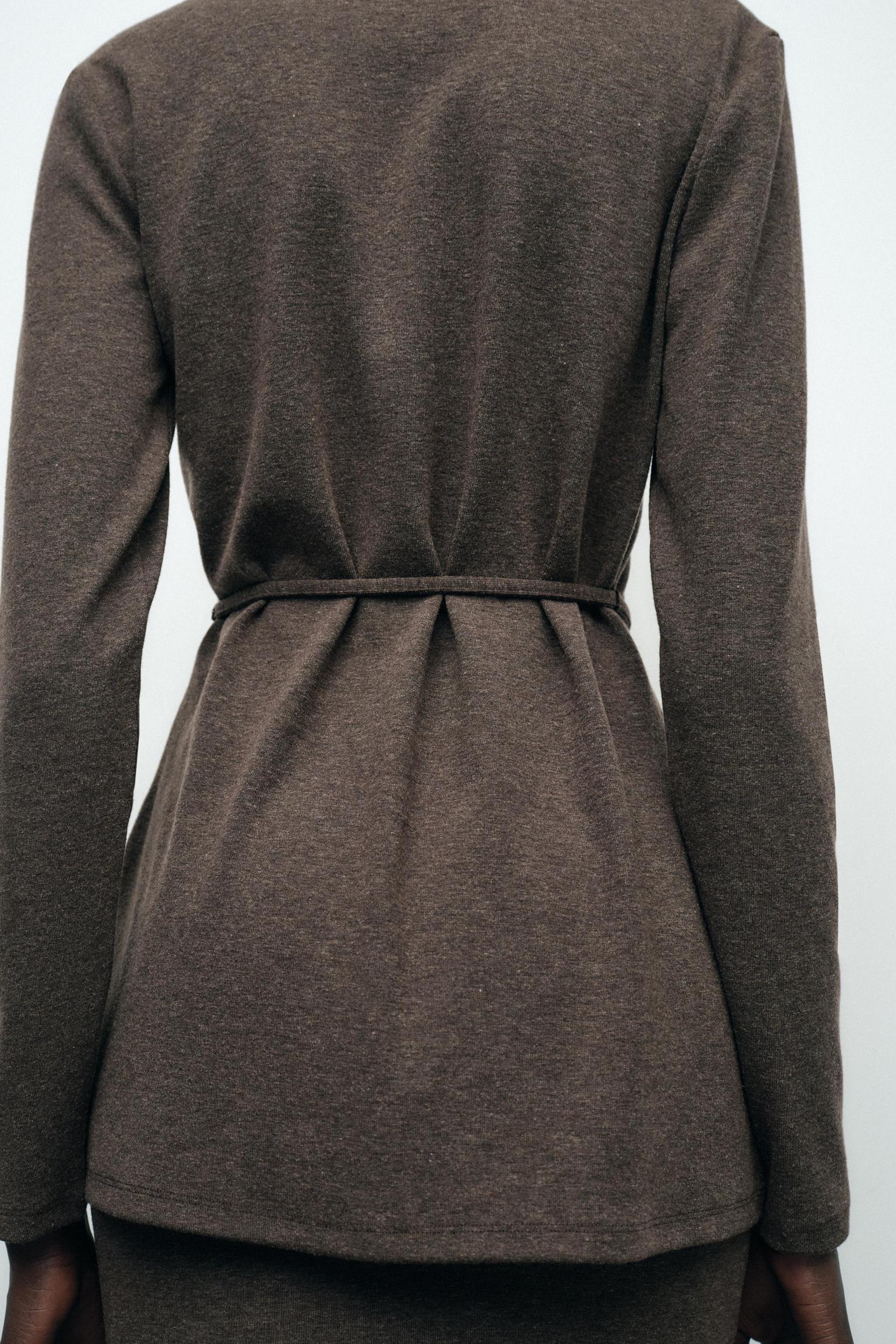 BELTED SOFT SWEATER Product Image