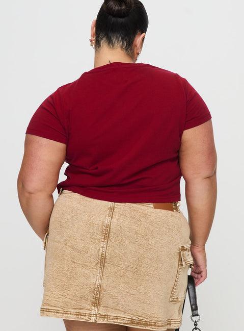 You Do You Tee Red Curve Product Image
