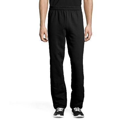 Hanes EcoSmart Womens Fleece Sweatpants with Open Bottom Legs, 30.5 Light Steel S Product Image