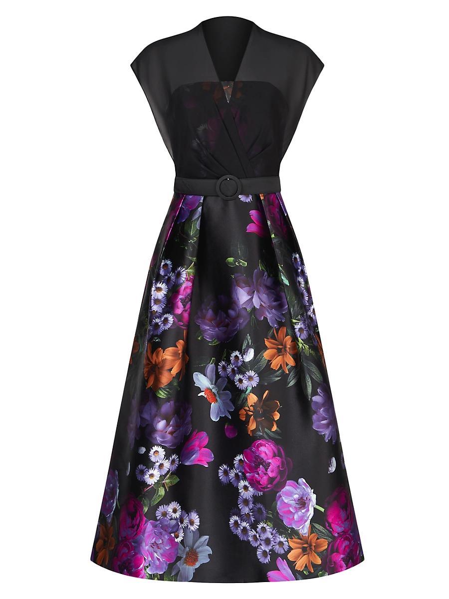 Womens Brigid Peony Bouquet Print Cocktail Dress Product Image