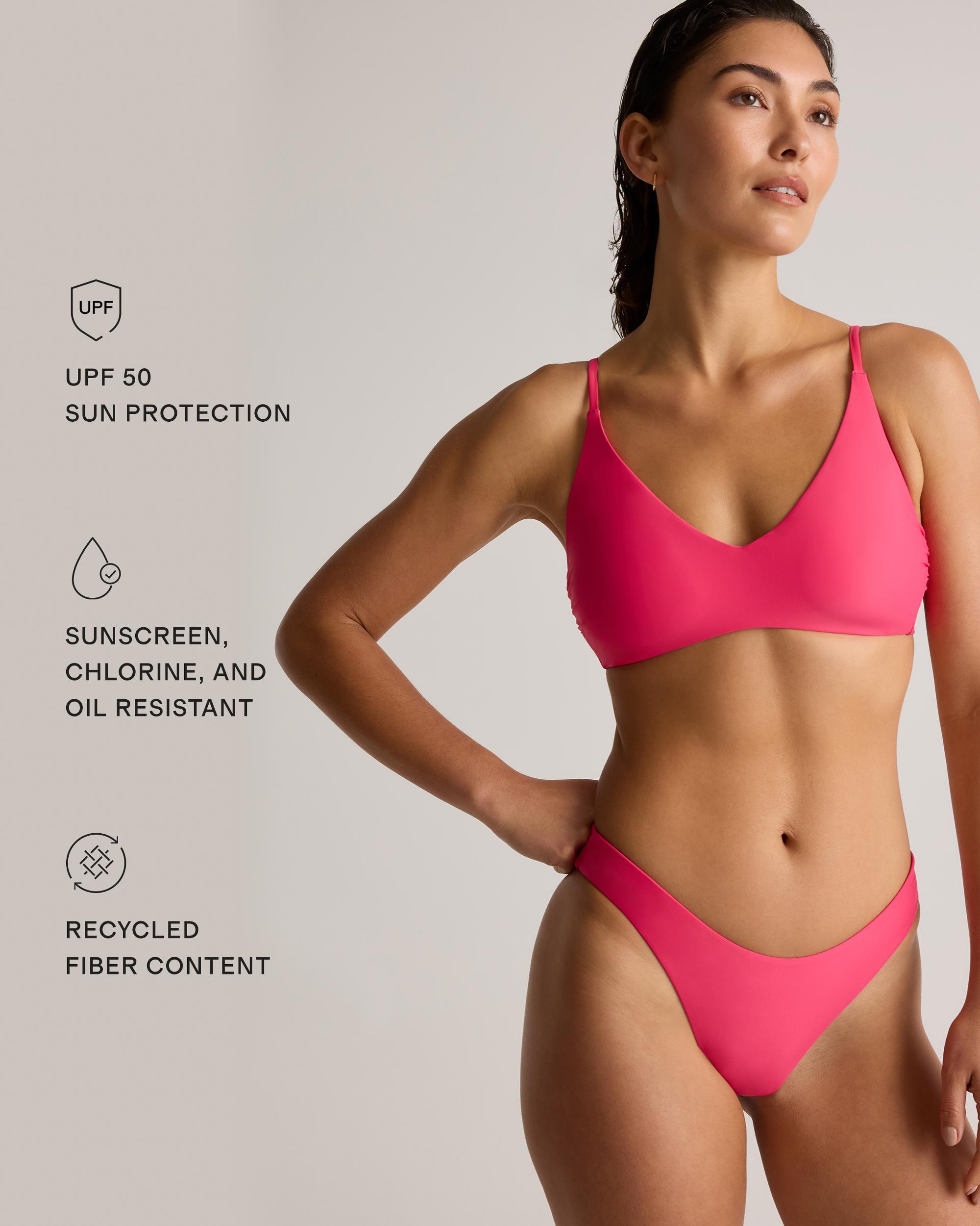 Quince | Women's Italian High-Leg Bikini Bottom Size XS, 78% Recycled Polyamide, 22% Spandex Product Image
