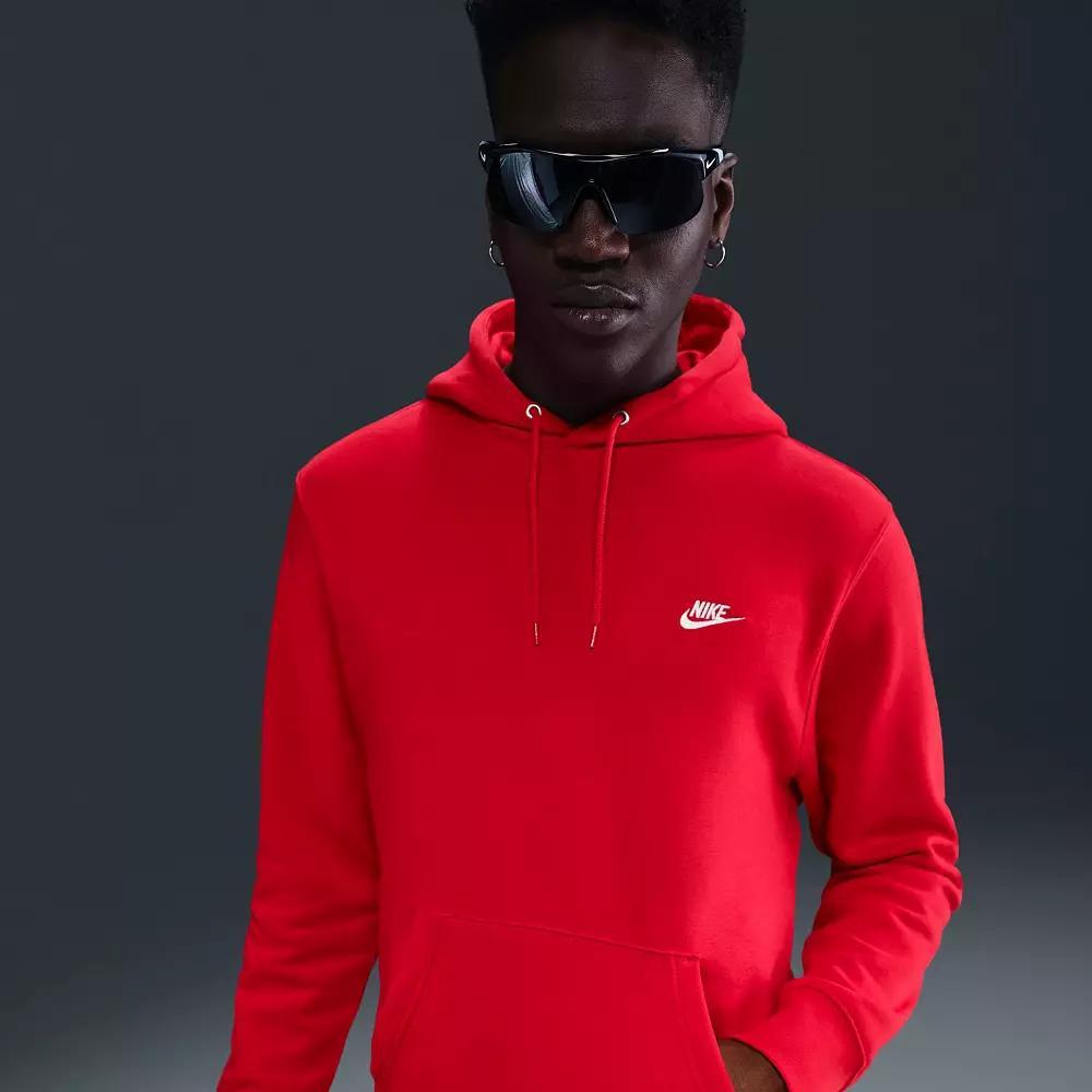 Nike Club unisex hoodie in red Product Image