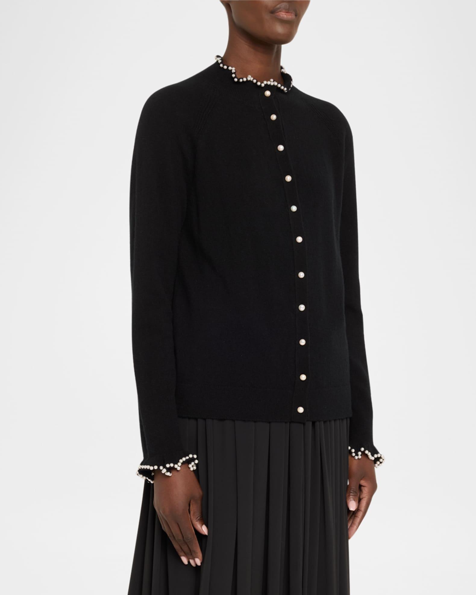 Pearl-Button Cashmere Cardigan Product Image