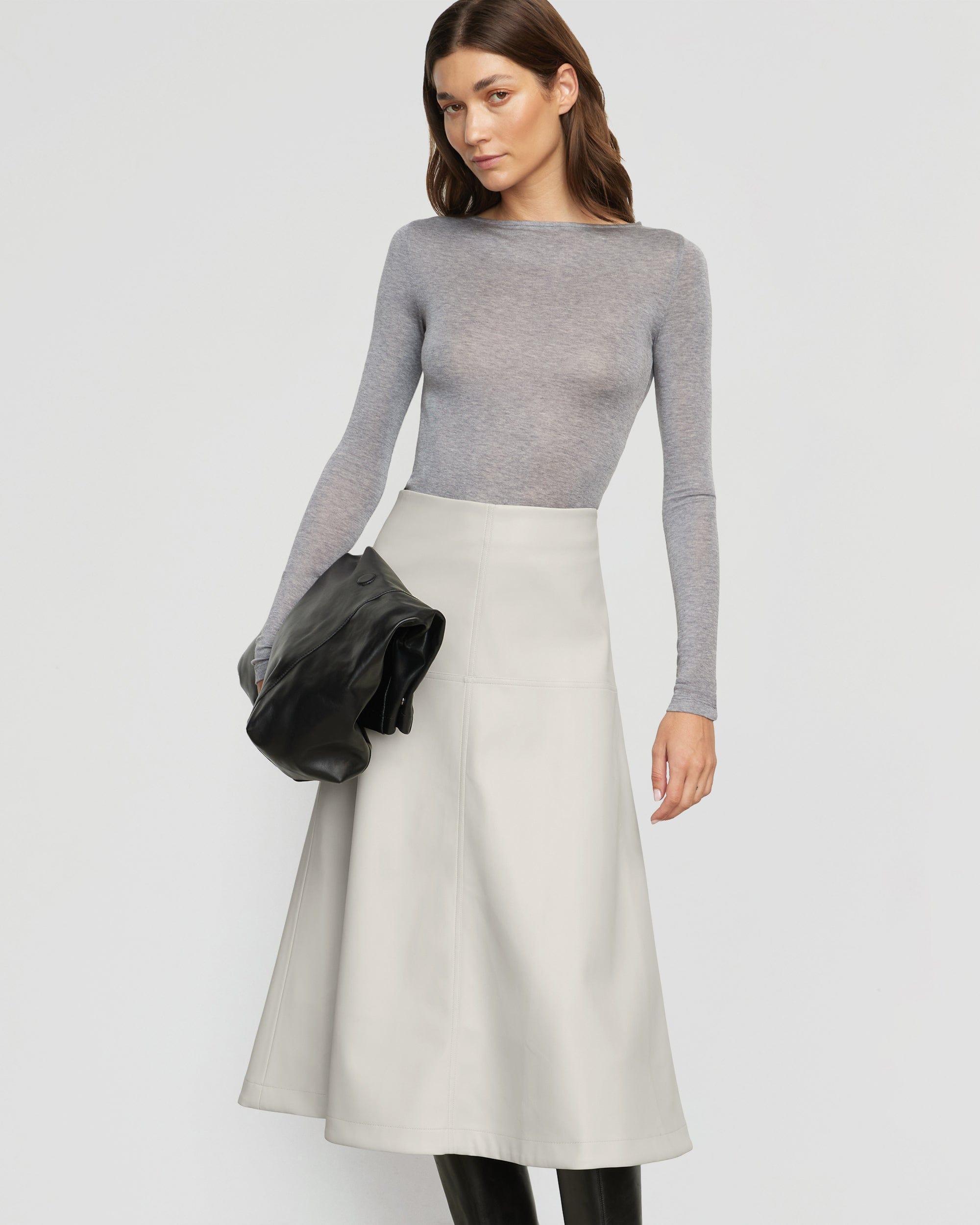Harley A-Line Vegan Leather Skirt Product Image