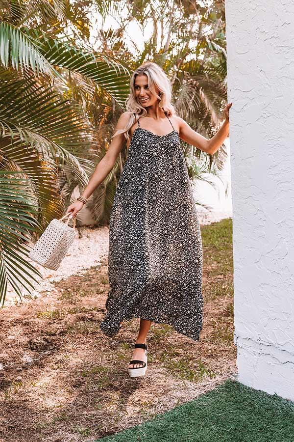 Slip Into Floral Maxi Dress Product Image