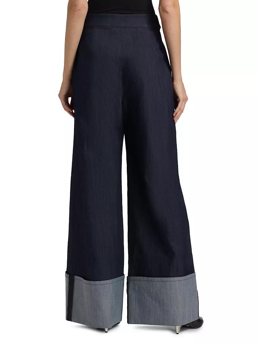 Bader Wide-Leg Cuff Pants Product Image