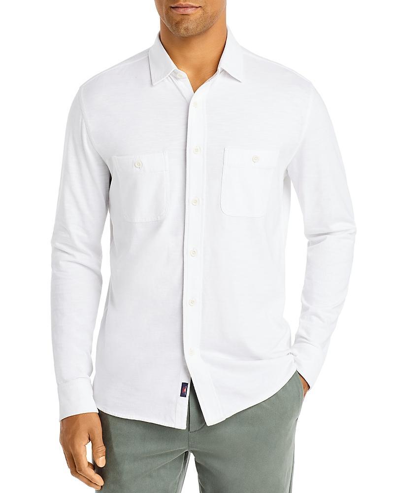 Faherty Seasons Regular Fit Long Sleeve Cotton Knit Button Down Shirt Product Image