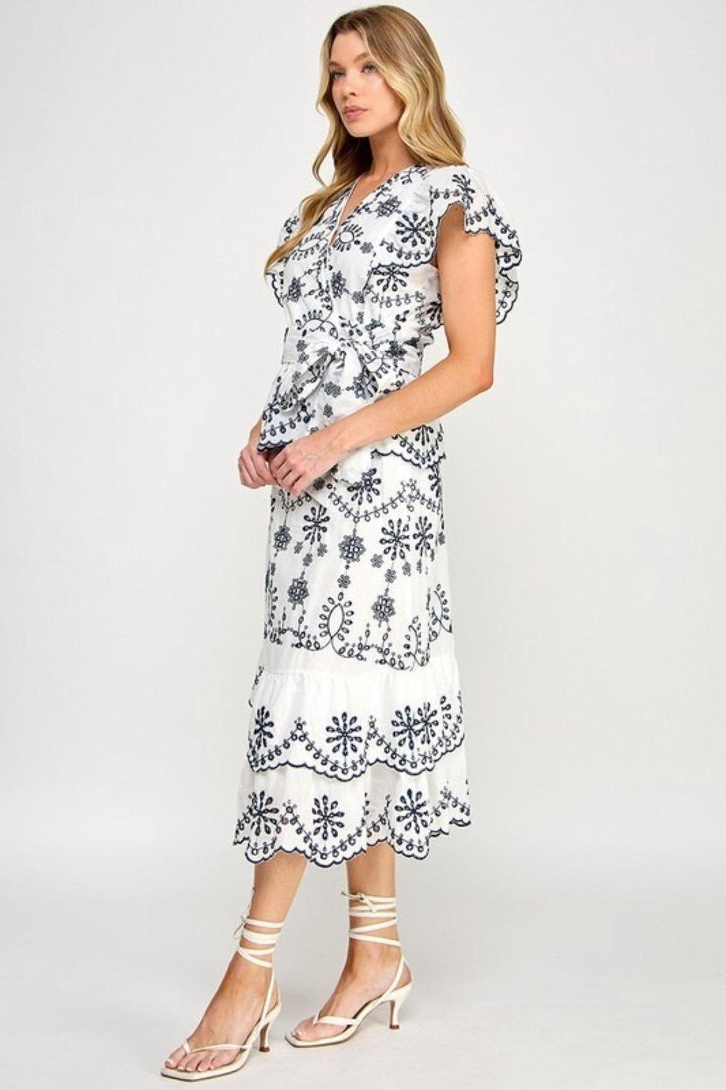Embroidered Skirt Set Product Image