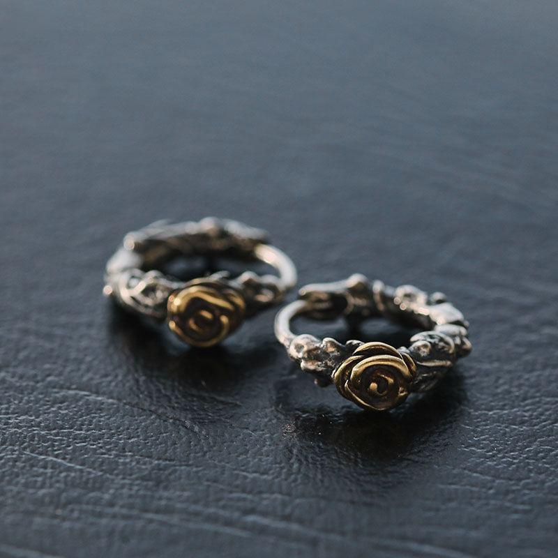 Rose Alloy Huggie Earring Product Image