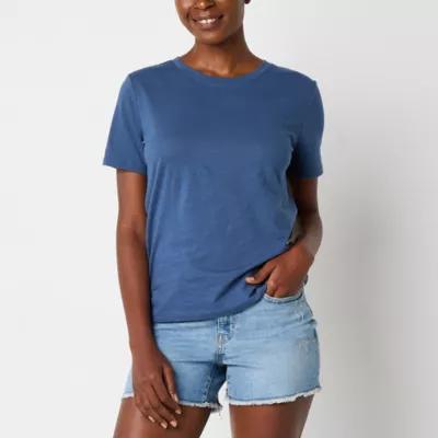 a.n.a Womens Tall Crew Neck Short Sleeve T-Shirt Product Image