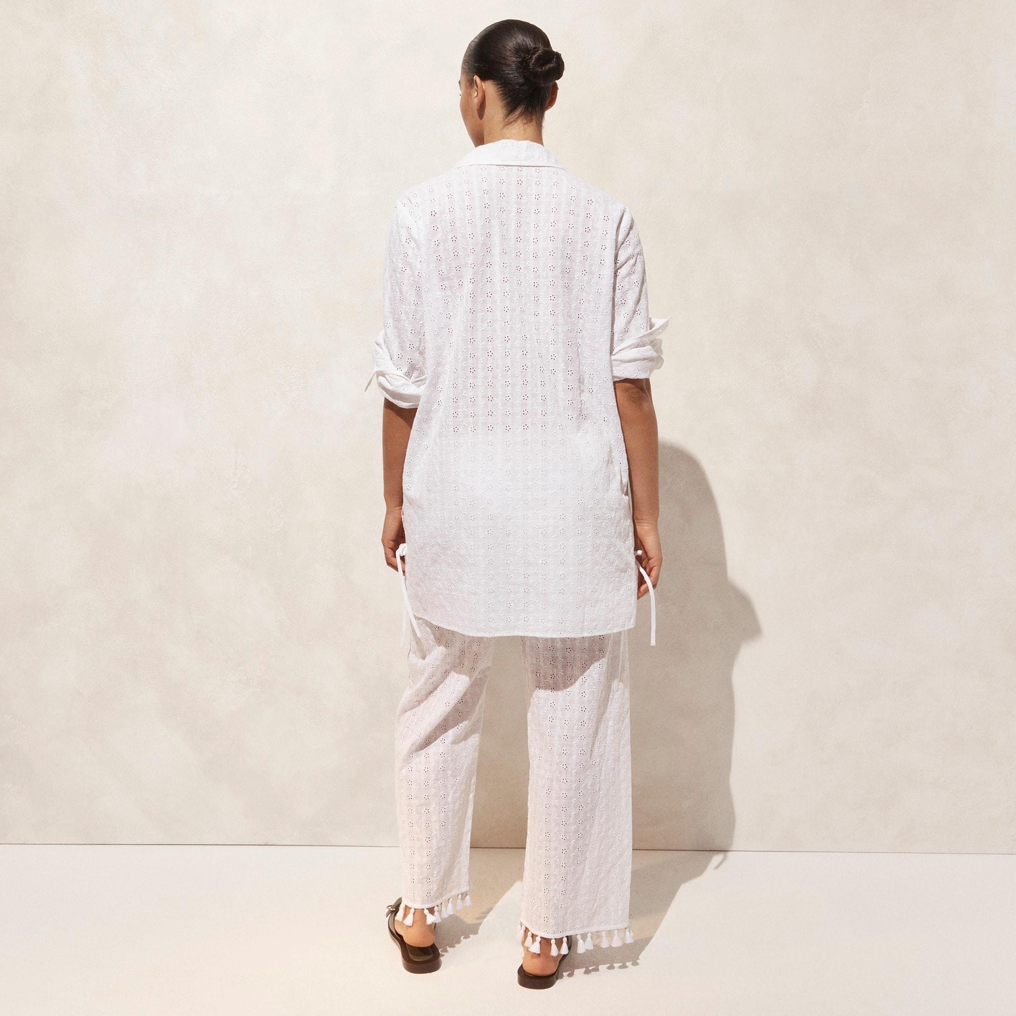 Eyelet side-tie tunic Product Image