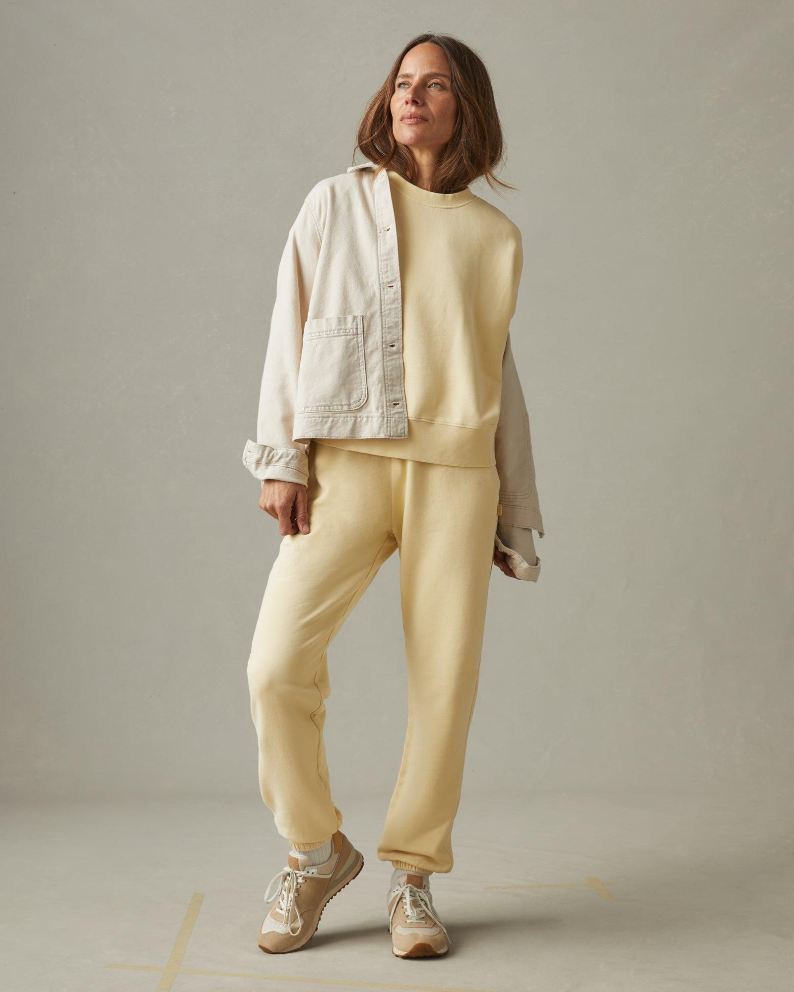 Women's Premium Midweight Oversized Crew - Golden Glow Female Product Image