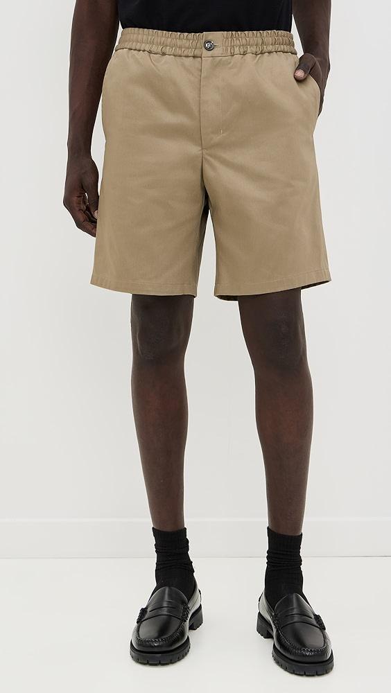 AMI Elasticated Waist Shorts 8" | Shopbop Product Image