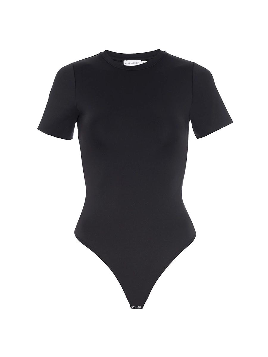 Good American Short Sleeve Scuba Bodysuit Product Image