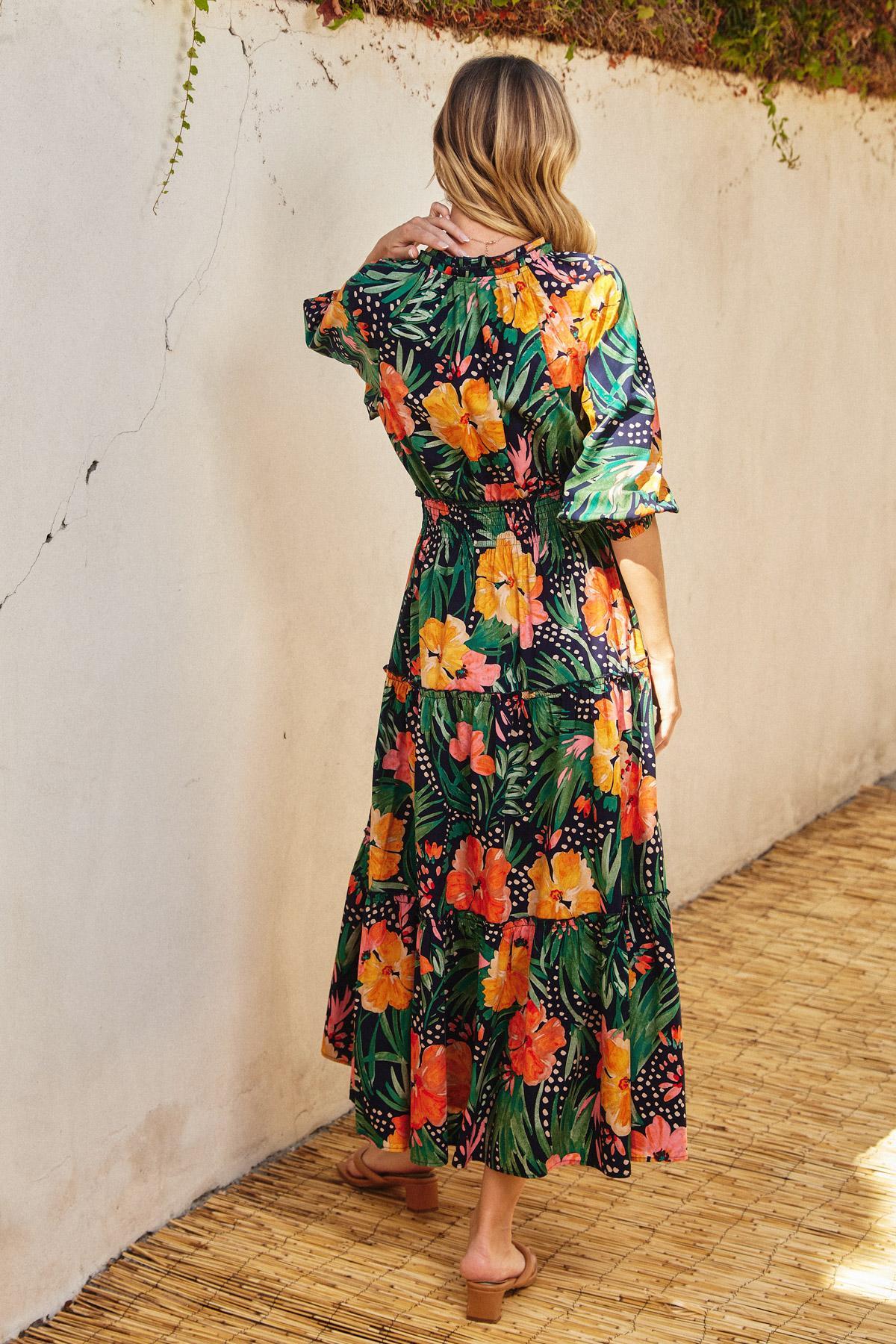Hibiscus Midi Dress Product Image