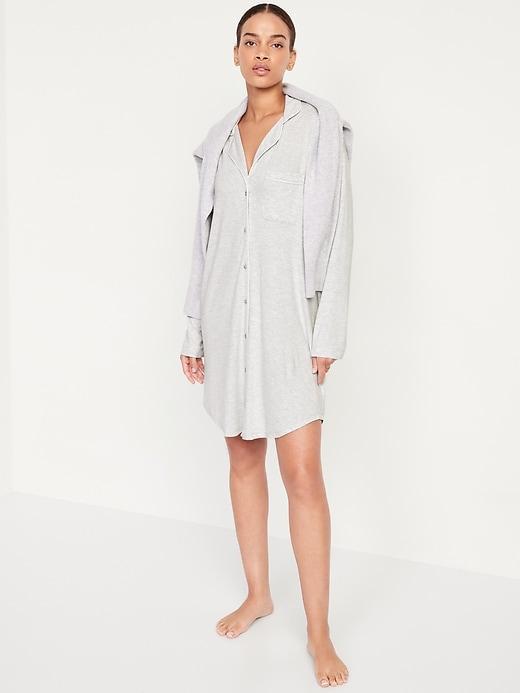 Knit Jersey Sleep Shirt Product Image