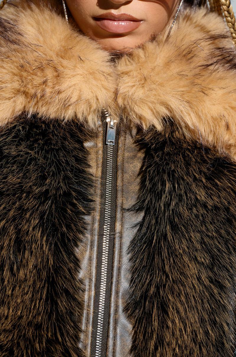 CHIARA PANELED FUR COAT Product Image