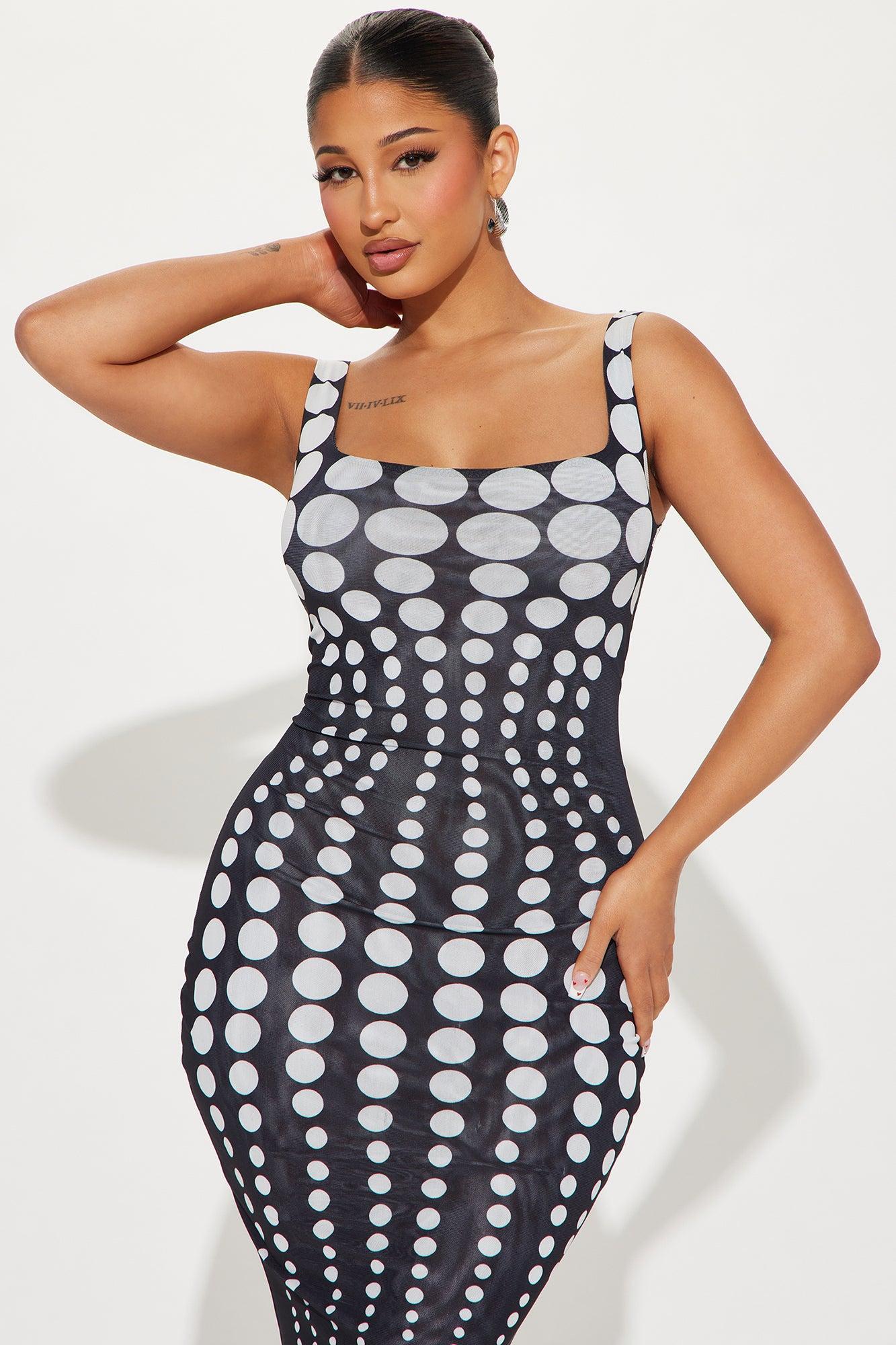 A Sight Mesh Maxi Dress - Black Product Image