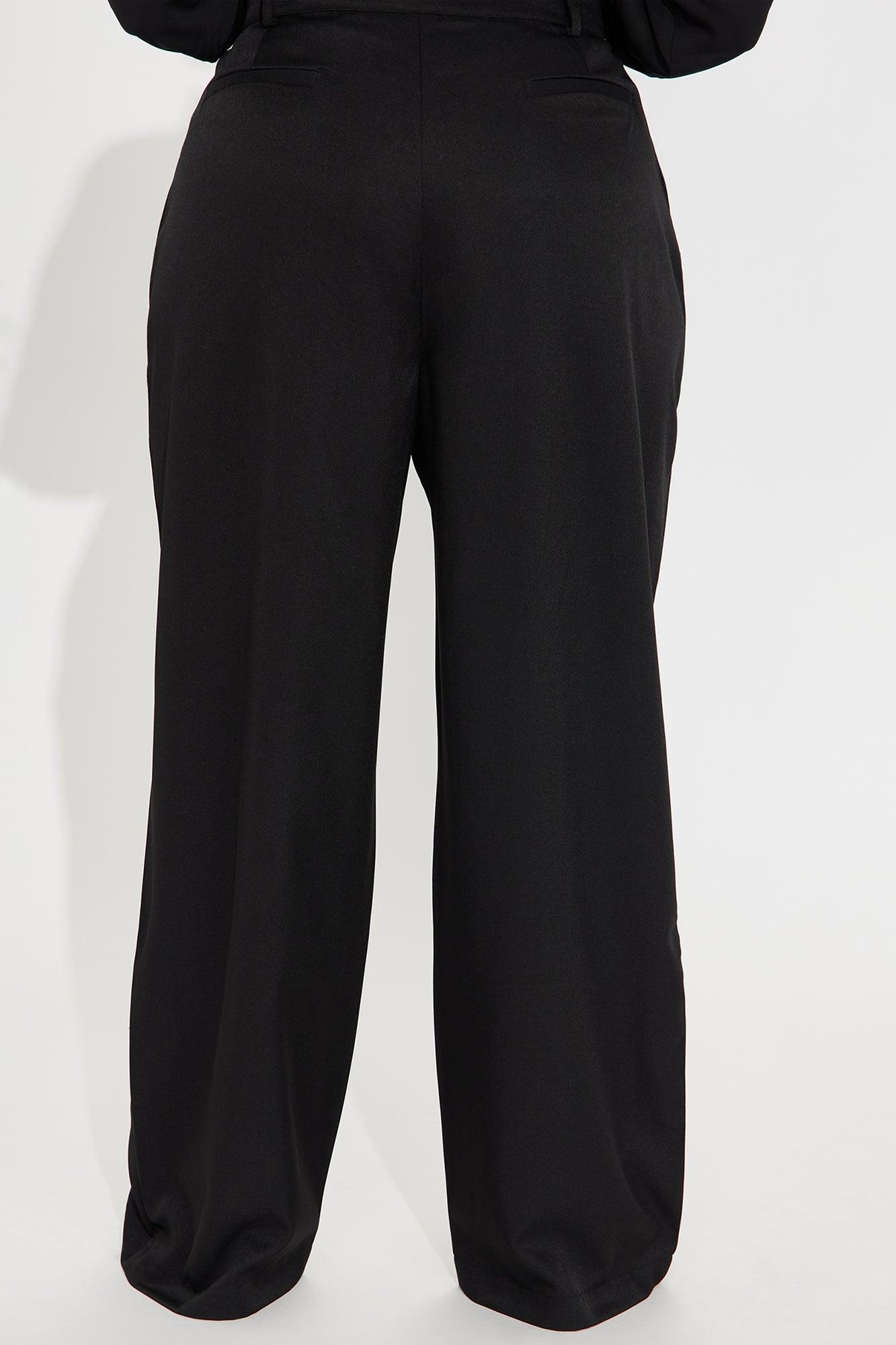 Ashton Straight Leg Trouser - Black Product Image