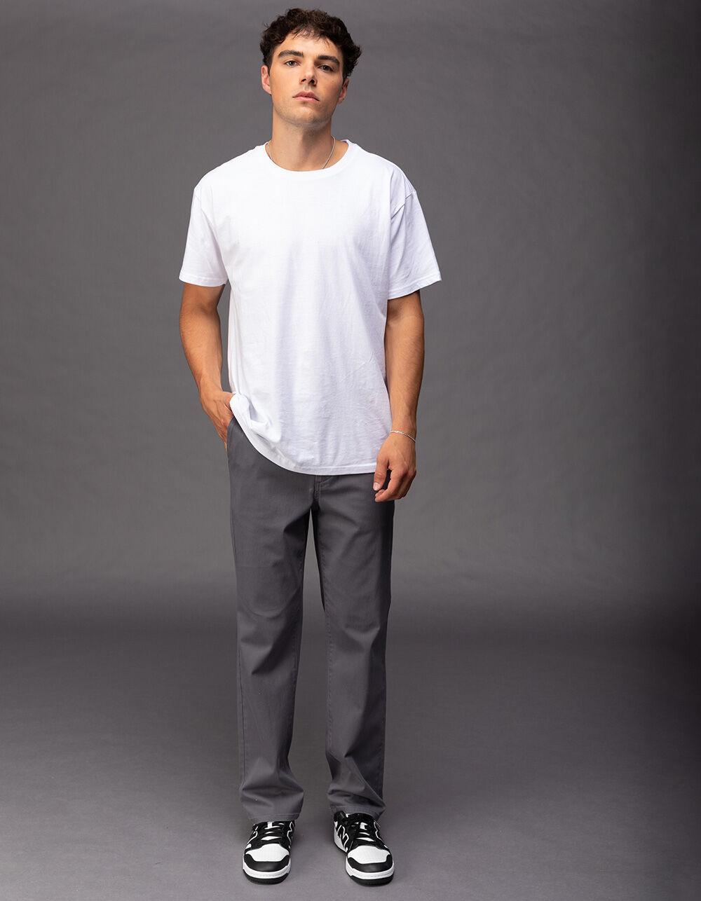 RSQ Mens Slim Straight Chino Pants - SHARK Product Image