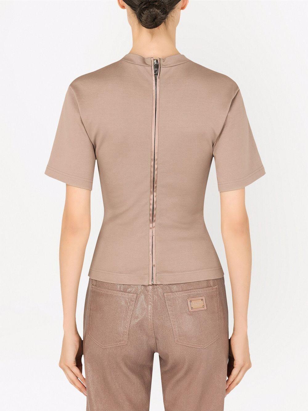 eyelet-detail corset T-shirt Product Image