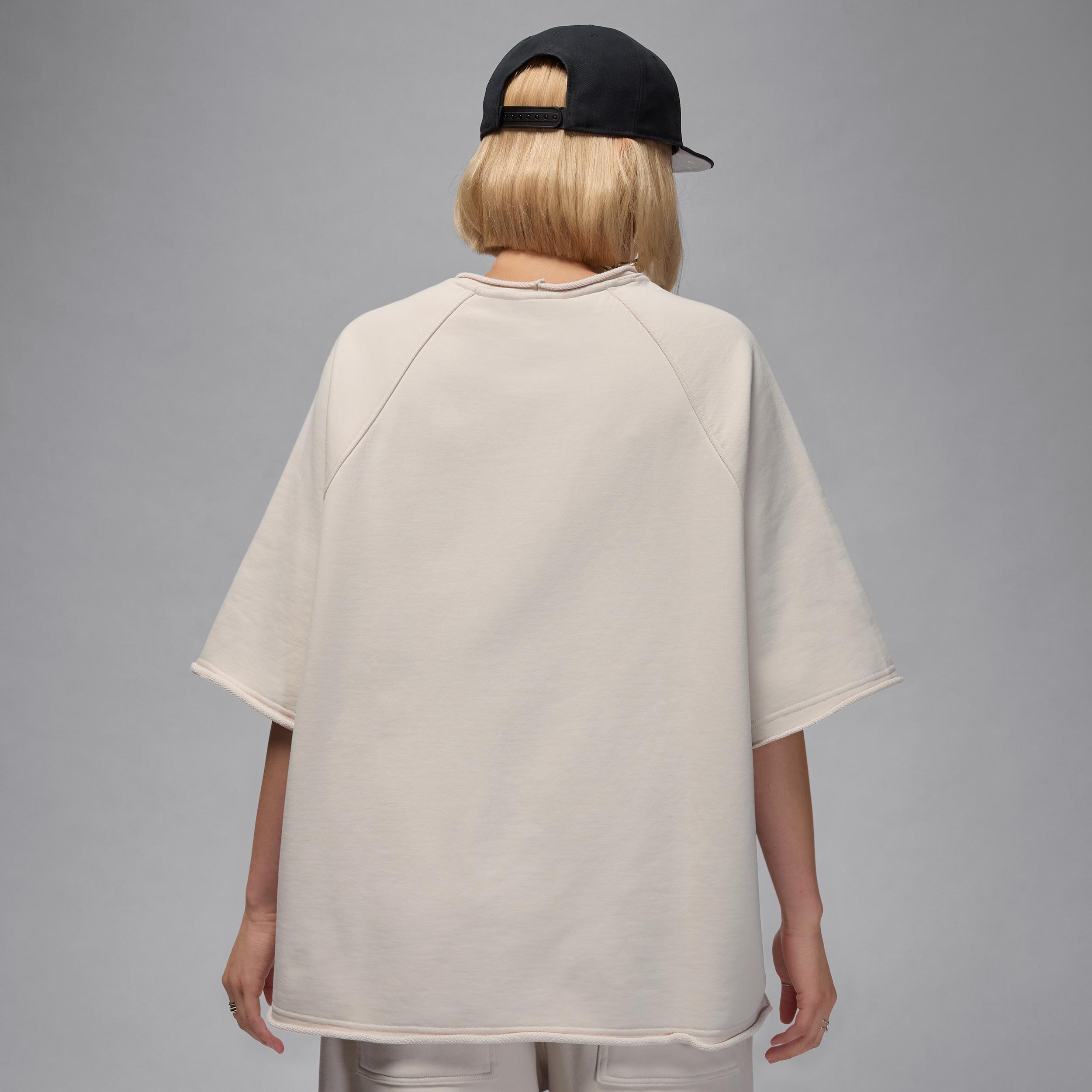 Women's Jordan Flight Fleece Oversized Short-Sleeve French Terry Top Product Image