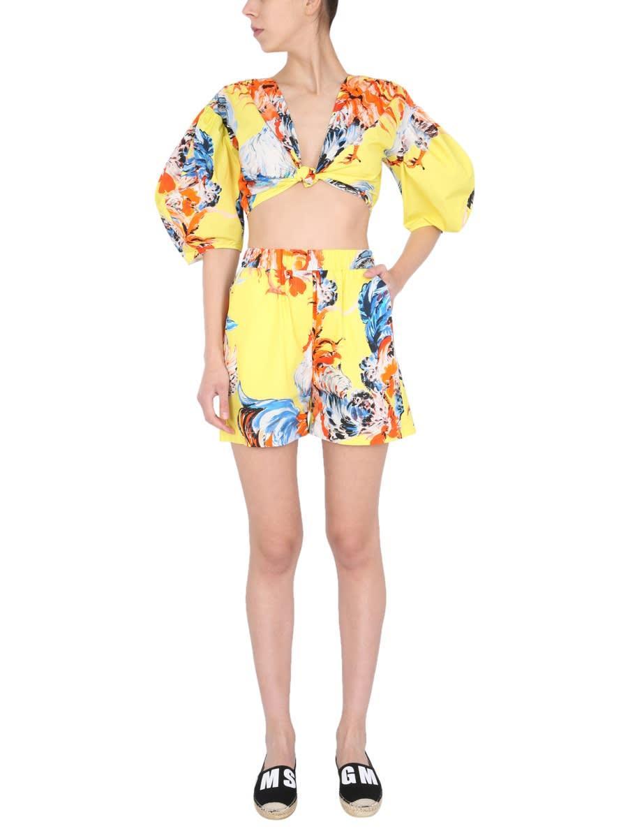 MSGM Shorts & Bermuda Shorts In Yellow Product Image